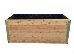 Hochbeet 100 x 200 cm, 84 cm Höhe Hochbeet aus Lärchenholz 100 x 200