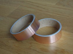 Kupferband gegen Schnecken, 8m selbstklebendes Kupferband