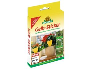 Gelb-Sticker gegen Trauermücken, 10 Stück