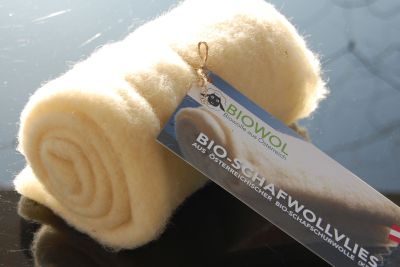 Bio-Schafwollvlies, 250 g Rolle
